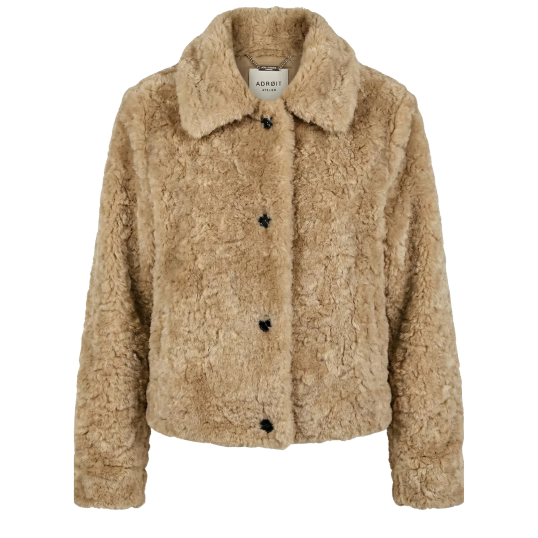 Dream Faux Fur Jacket in Honey