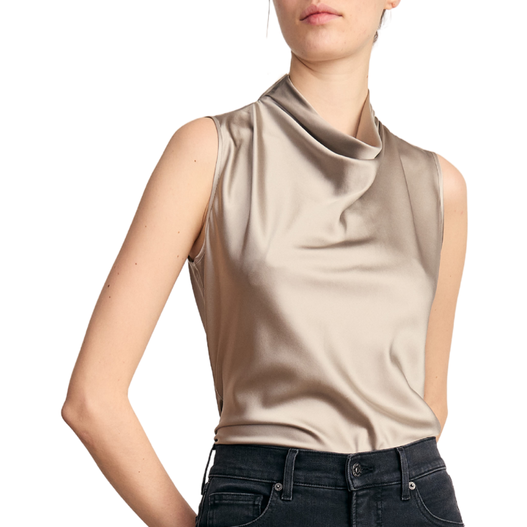 Tam Sleeveless Blouse in Pewter