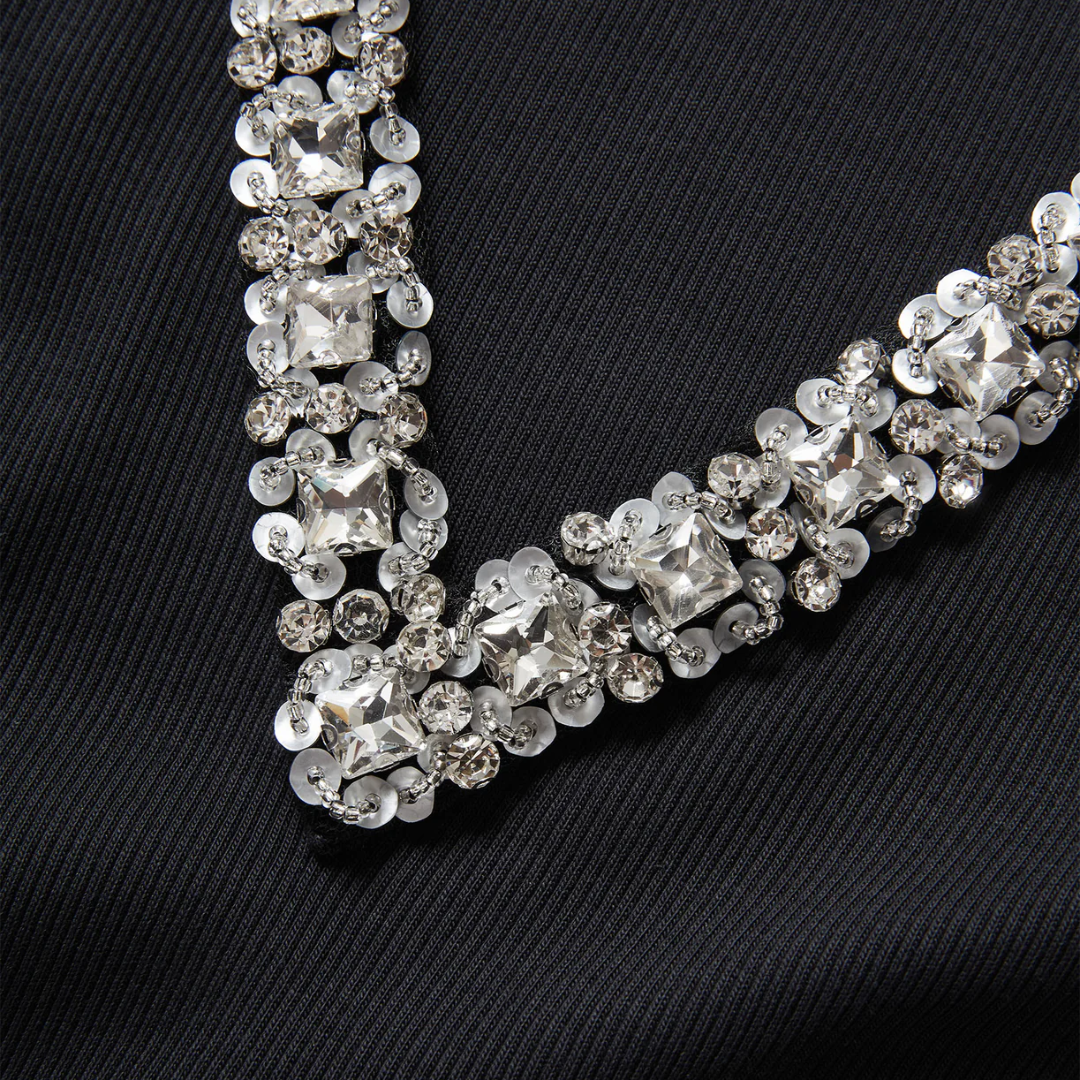 Ayres Embellished Tank Top in Black