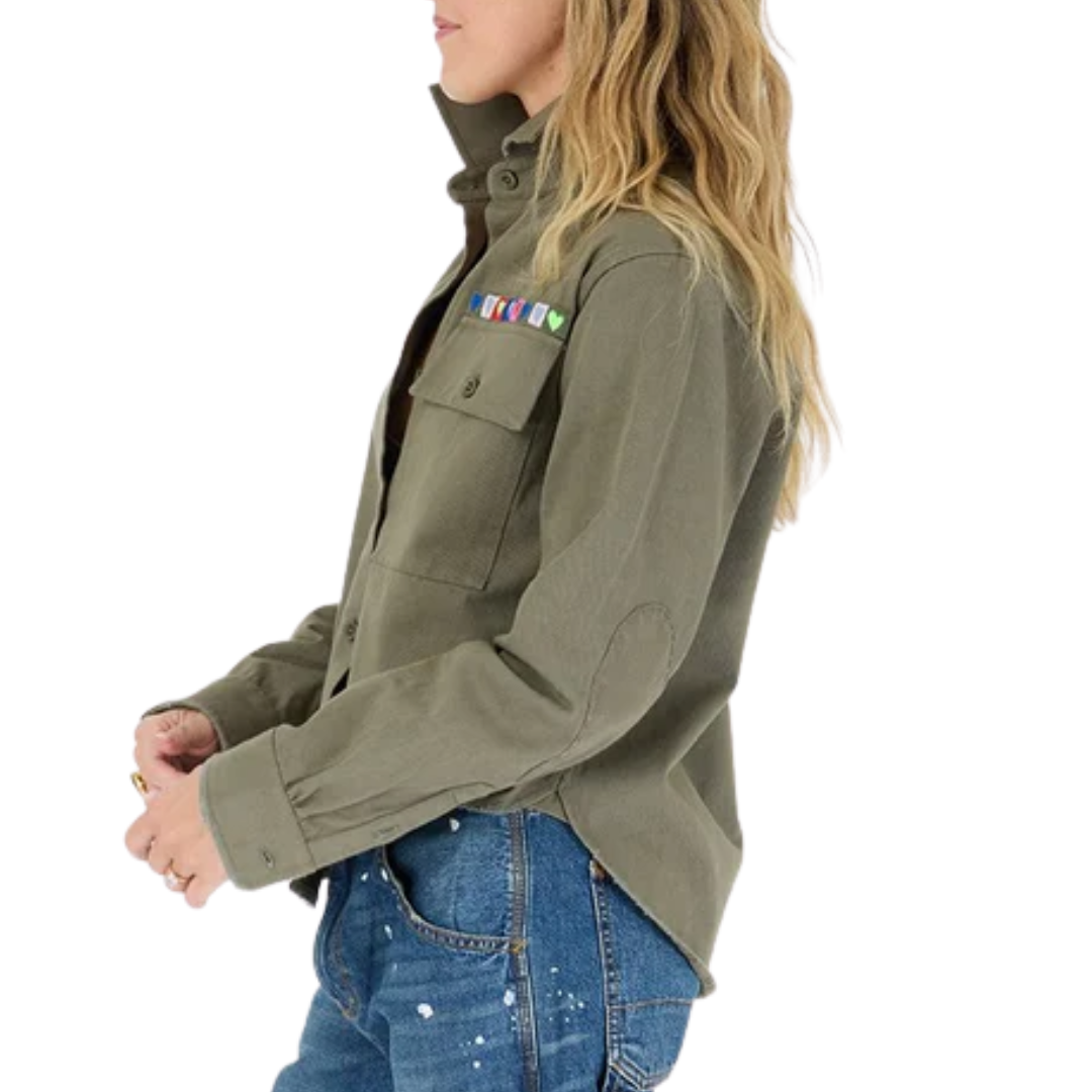 Pia Love Brigade Shirt in Army Green
