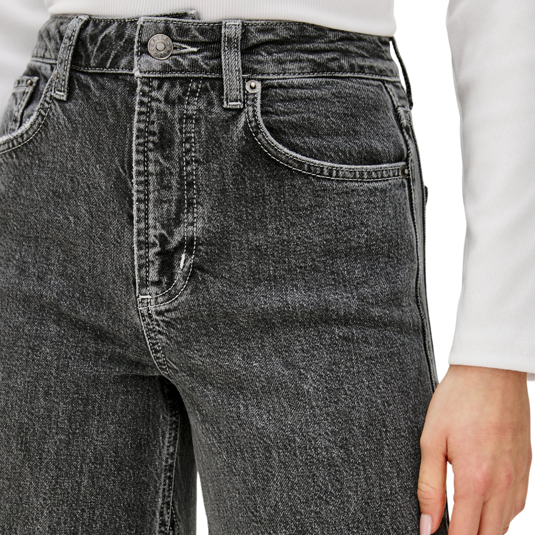 Getty Twist Seam Wide Leg in Washed Charcoal