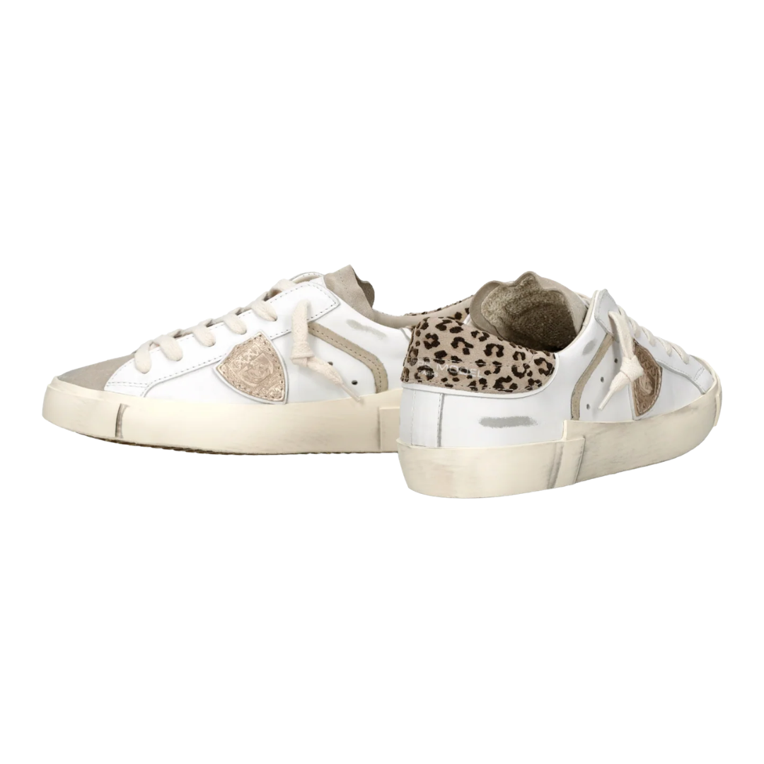 Prsx Sneaker in White Mud Animal-Print