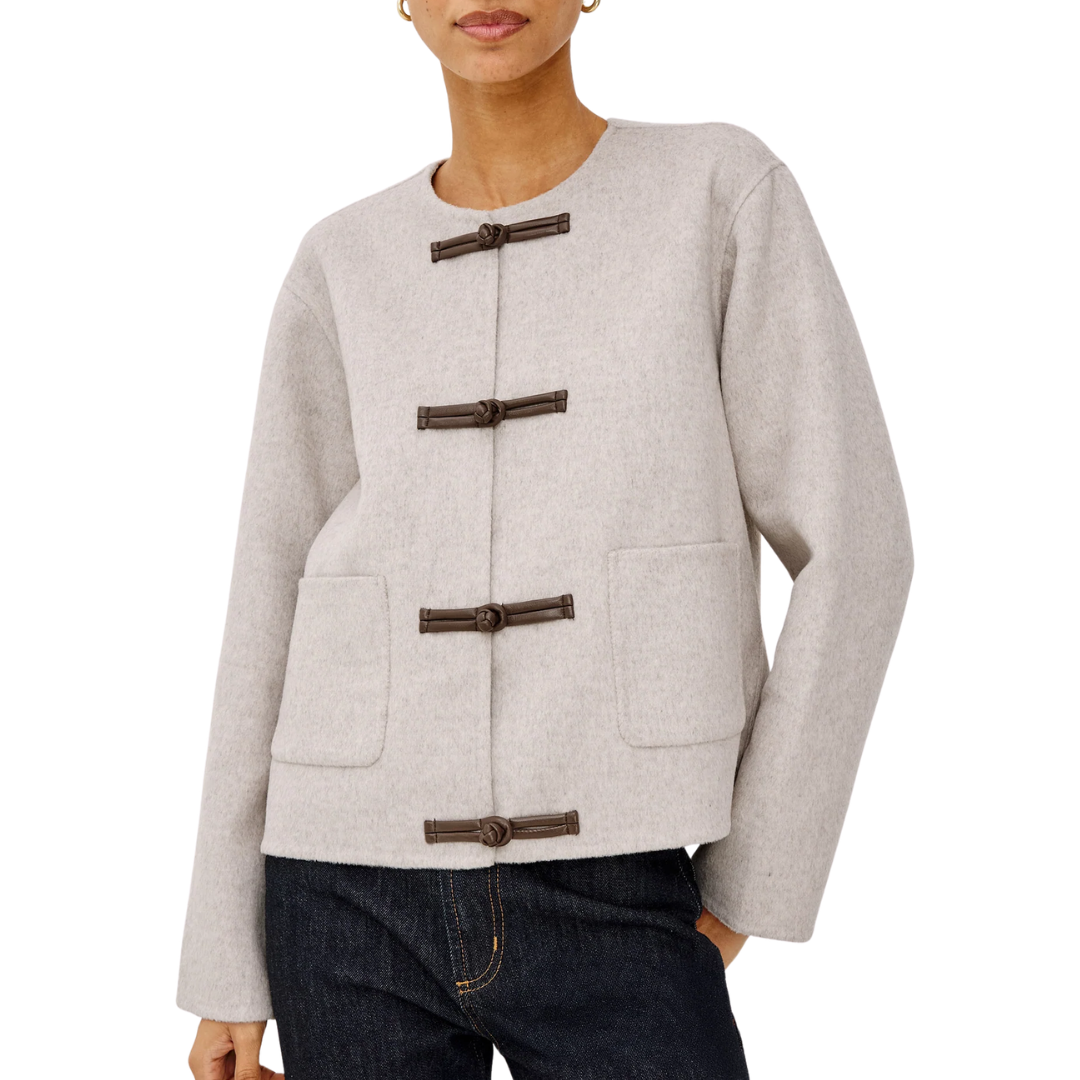 Deidre Jacket in Heather Oat