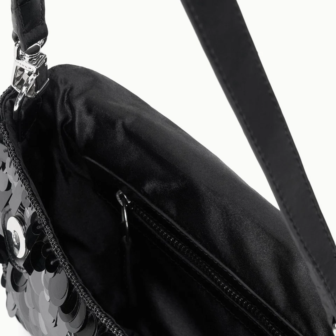 Timmy Convertible Shoulder Bag in Black