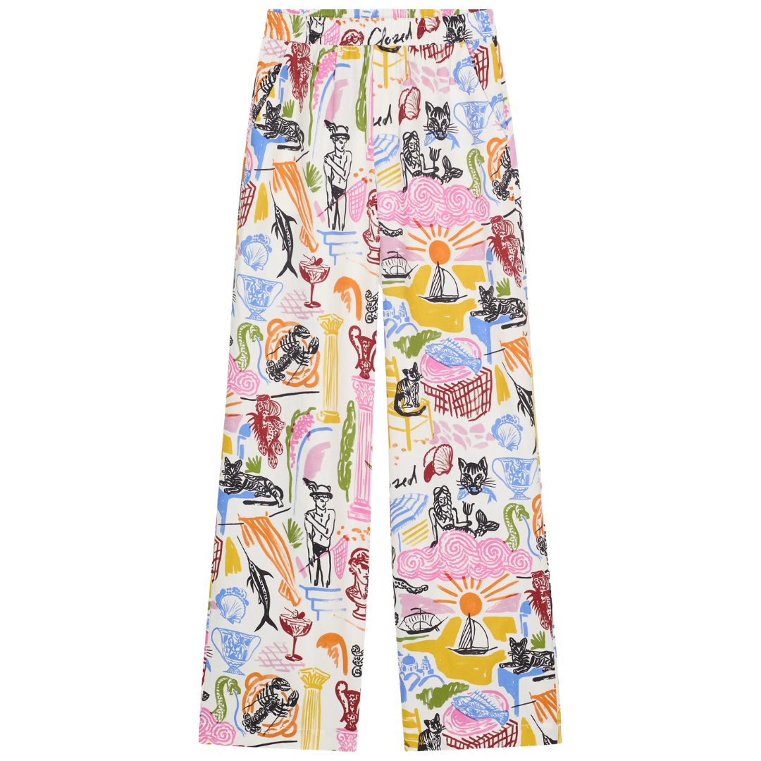Winona Wide Pants in Multi Colour