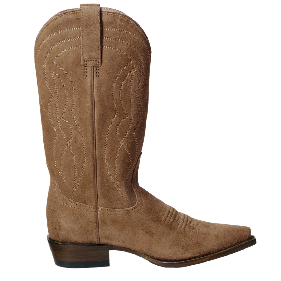 The Cowboy Boot Suede in Tan