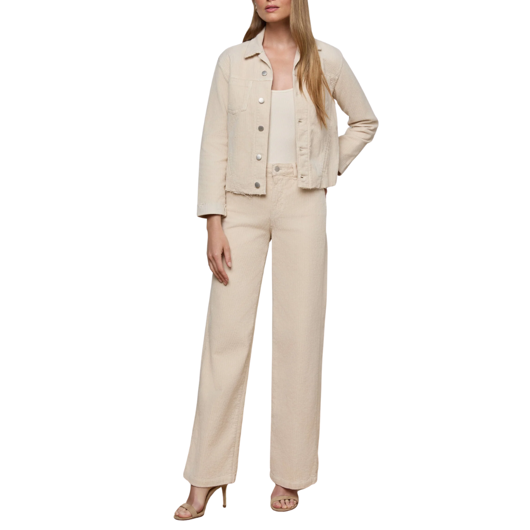 Janelle Corduroy Jacket in French Vanilla