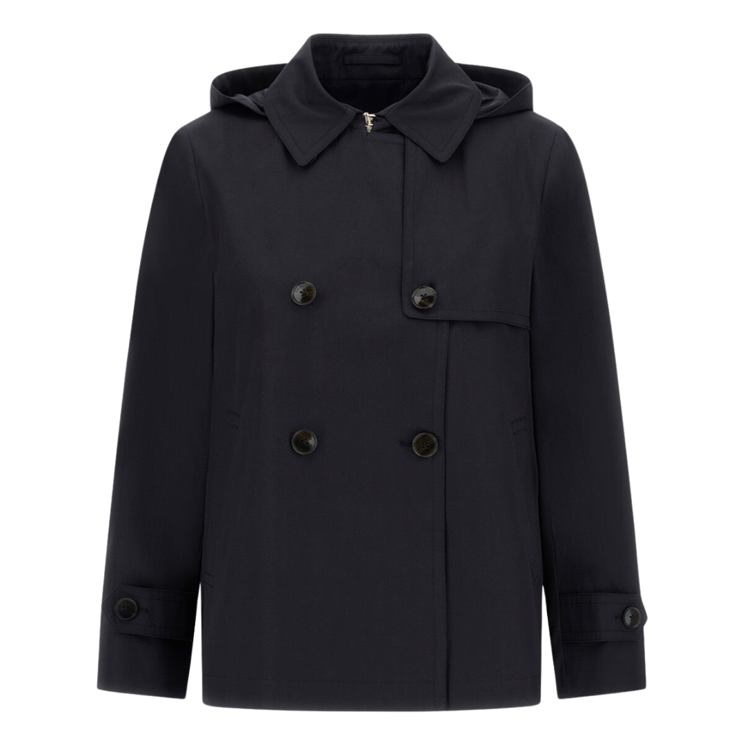 Pea Coat In Dean in Navy Blue