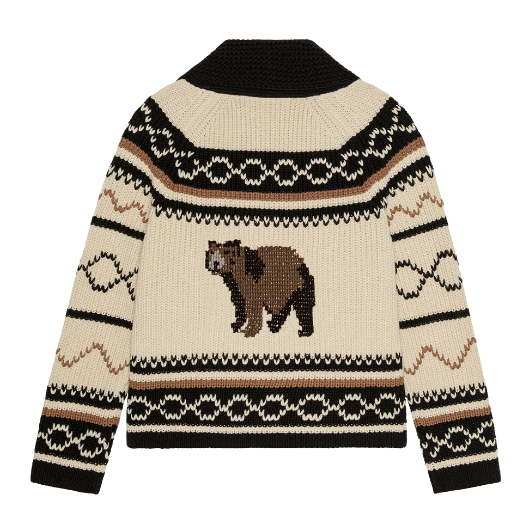 The Bear Lodge Cardigan in Black