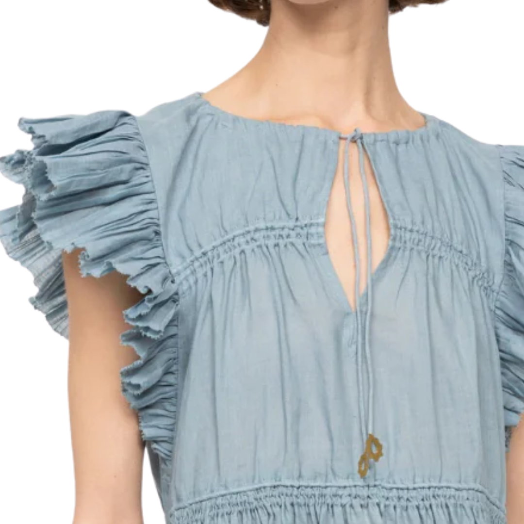 Anise Tunic Dress in Blue