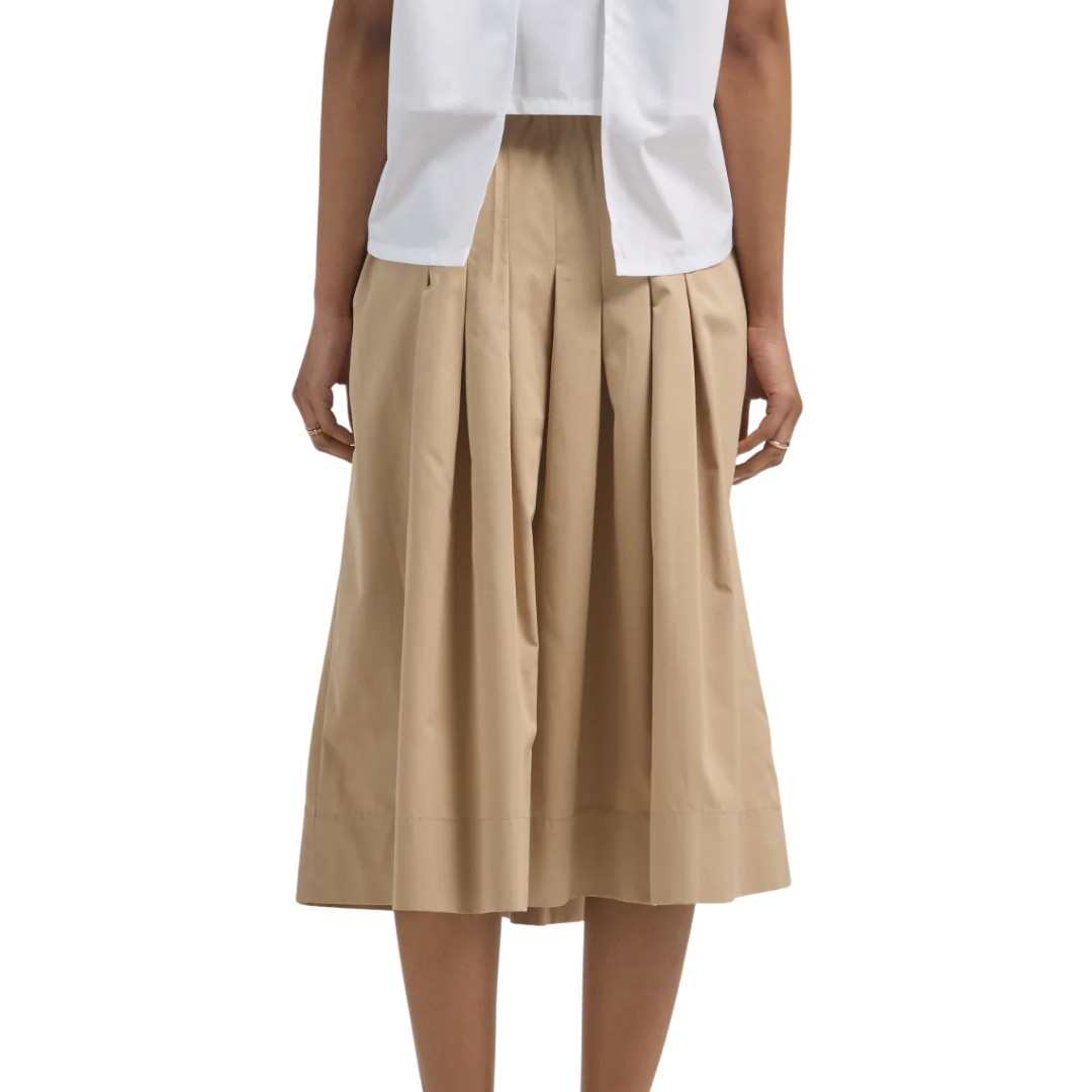 Gates Full Midi Skirt in Khaki