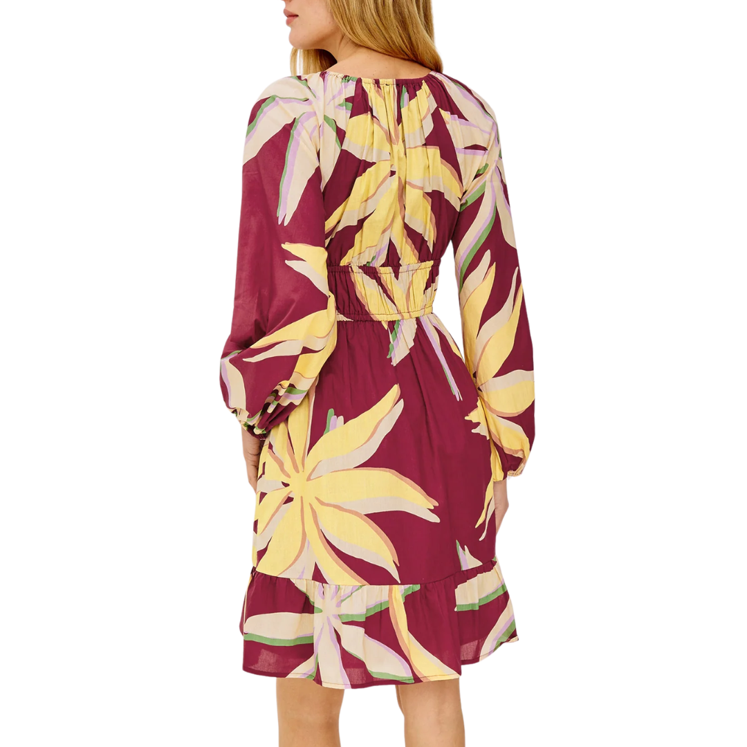 Krina Dress in Red Palma