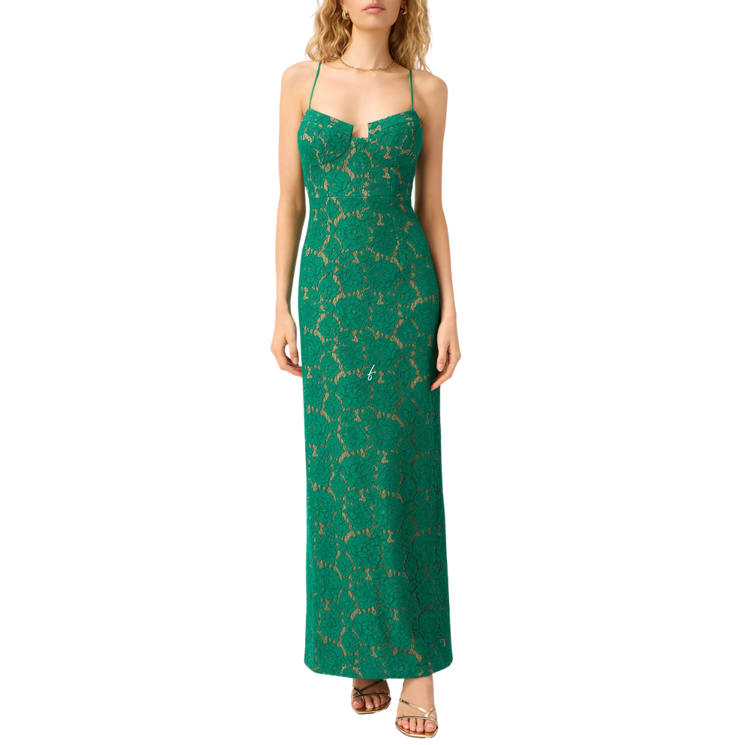 Rosaria Lace Gown in Verdant
