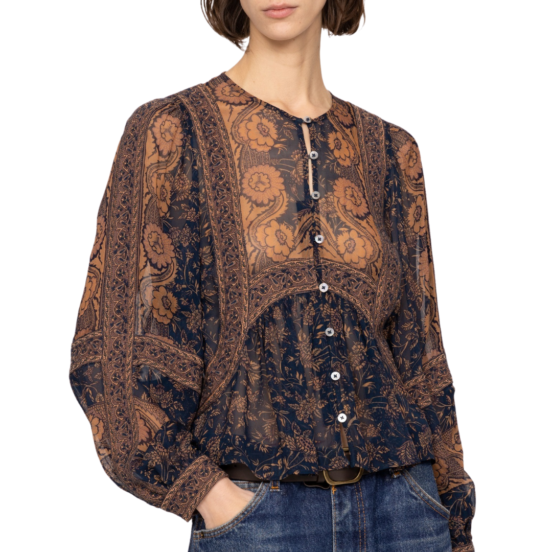 Melba Top in Blue