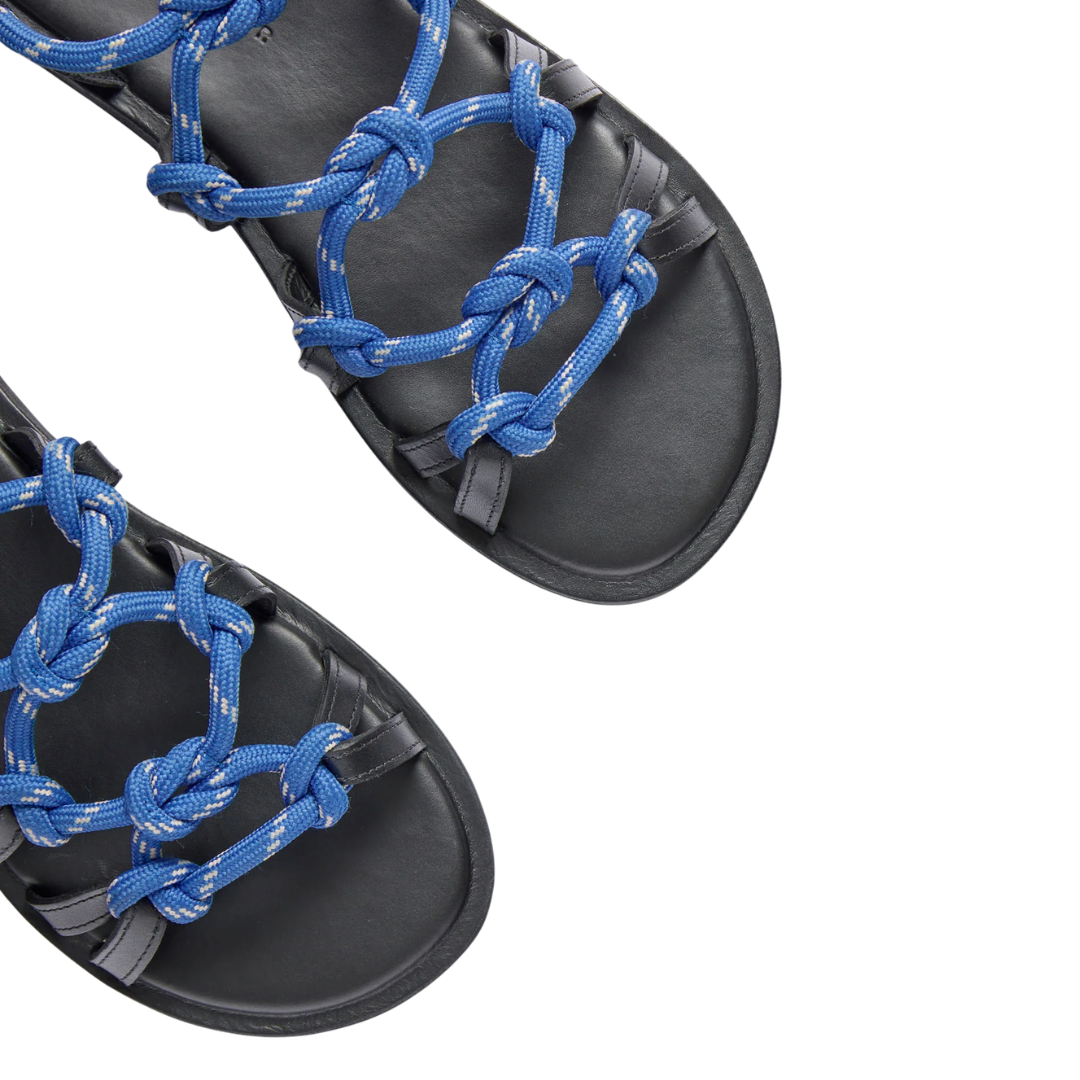 Fae Rope Sandal in Cobalt Rope
