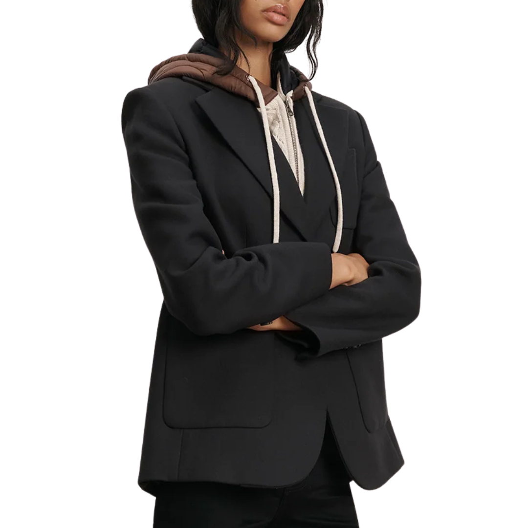 Orine Hoodie Dickey in Mocha/Heathered Sand