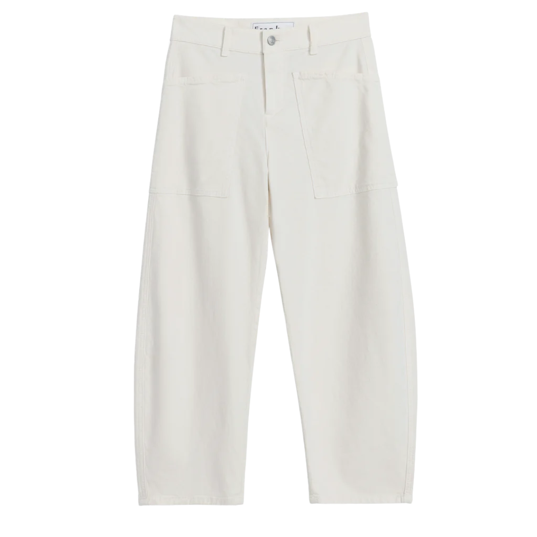 Bray Everyday Barrel Pant in Chalk