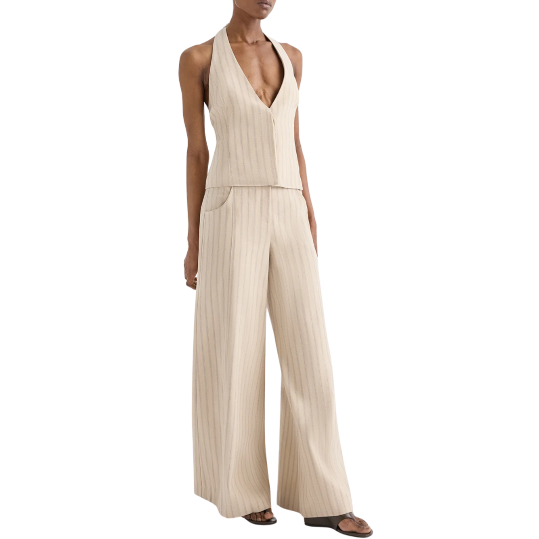 Demie Pant in Ecru Multi