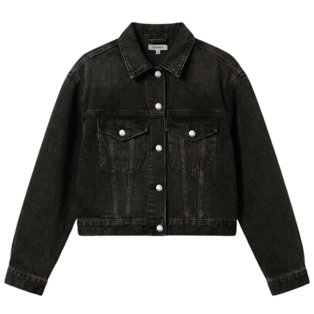 Daily Cropped Denim Jacket in Backstage