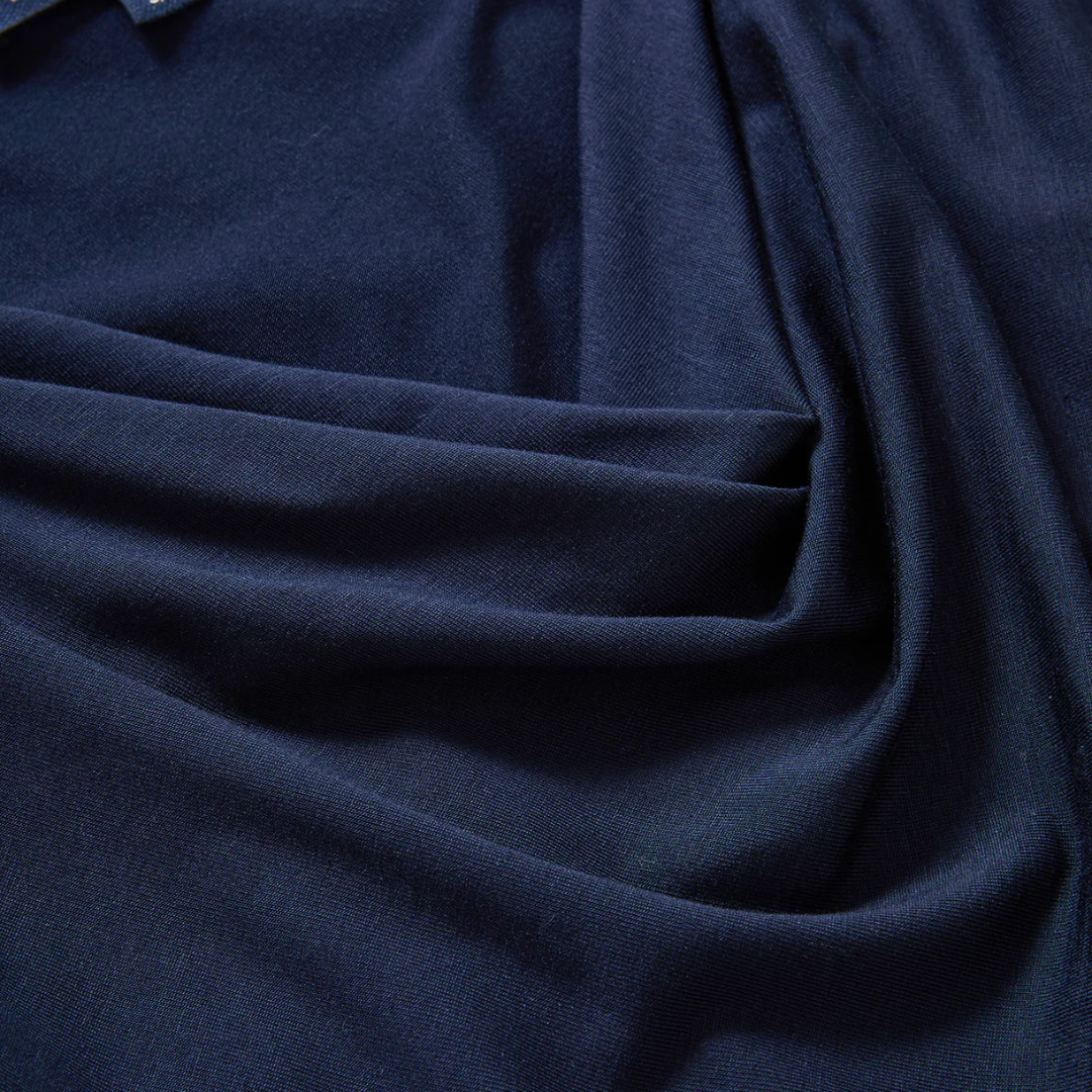 Kerilyn Ruched Maxi Dress in Navy