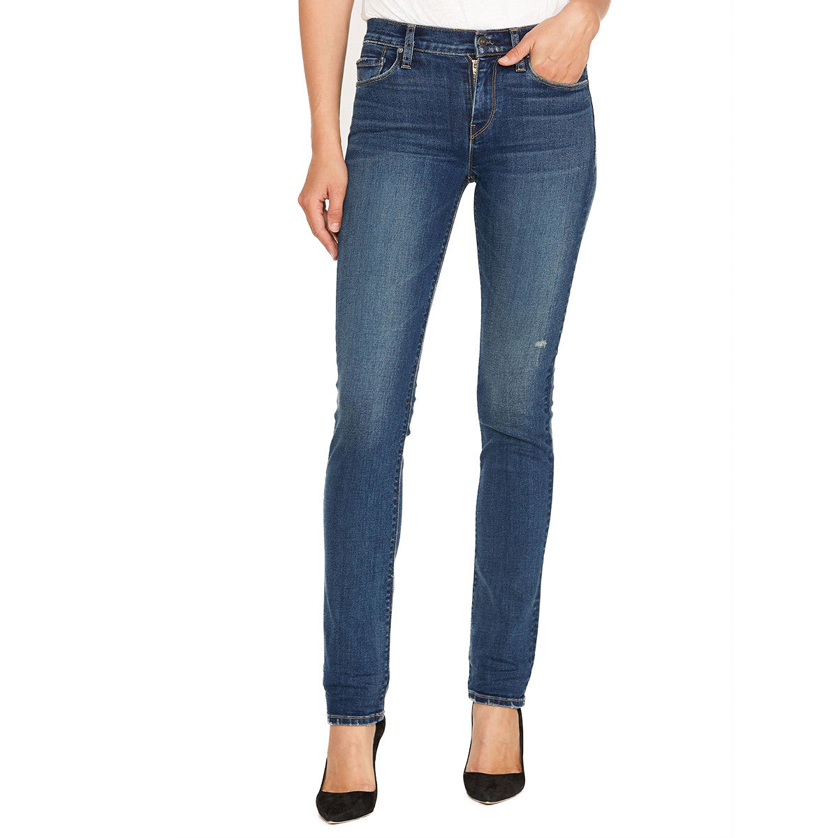 Nico Mid-Rise Straight Jeans in Prelude