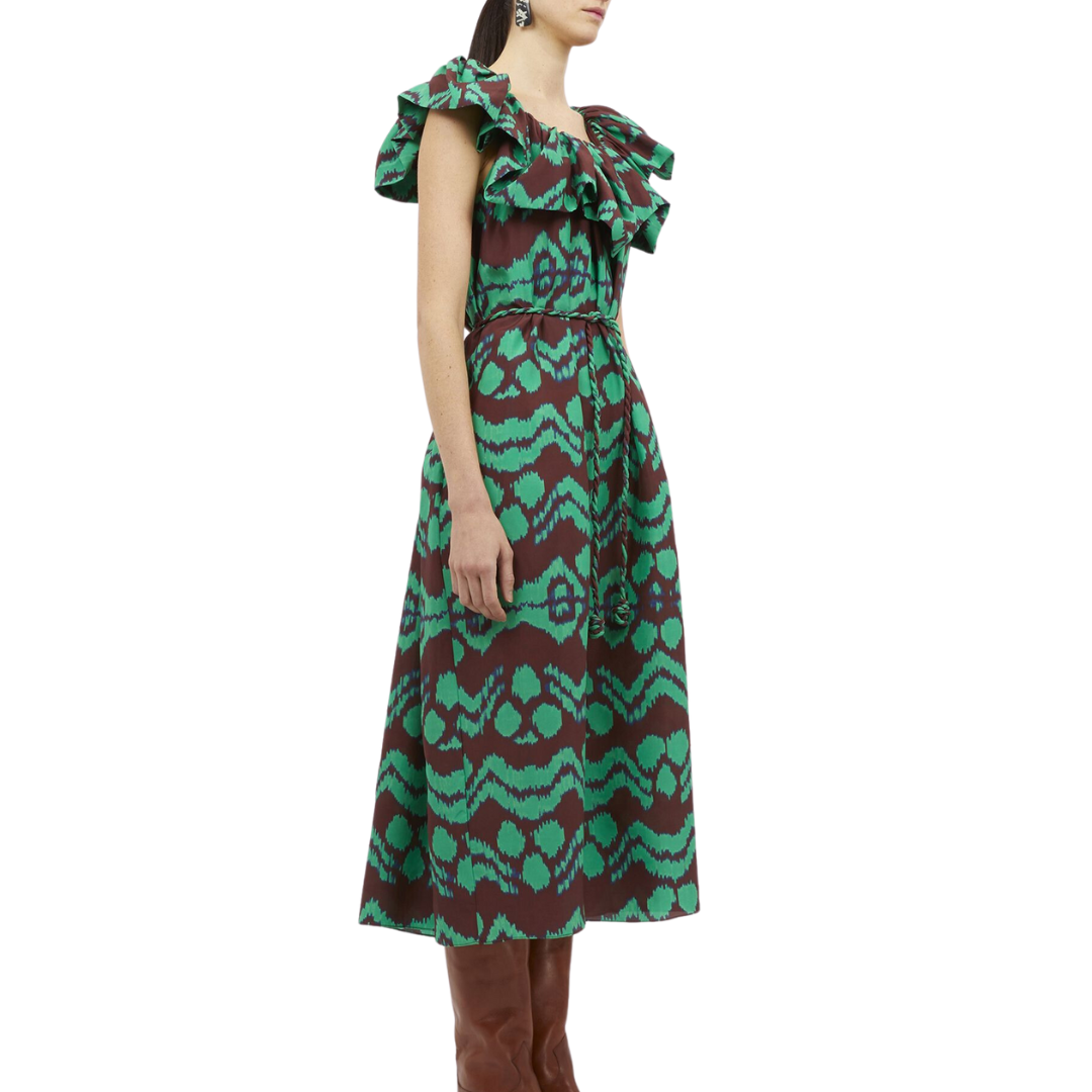 Anora Dress in Malachite