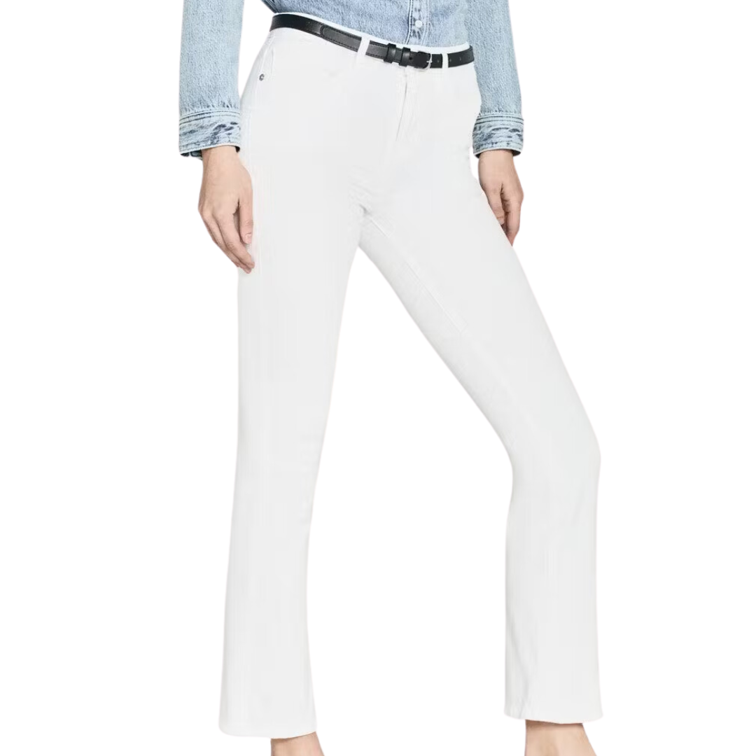 Le Crop Mini Boot in Blanc