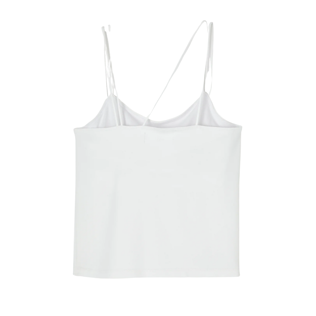 Cut Off Camisole in White