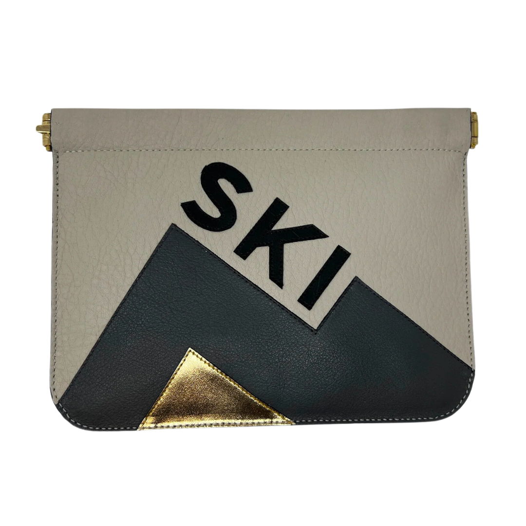 Small Snap Pouch Ski in Forest Chalk
