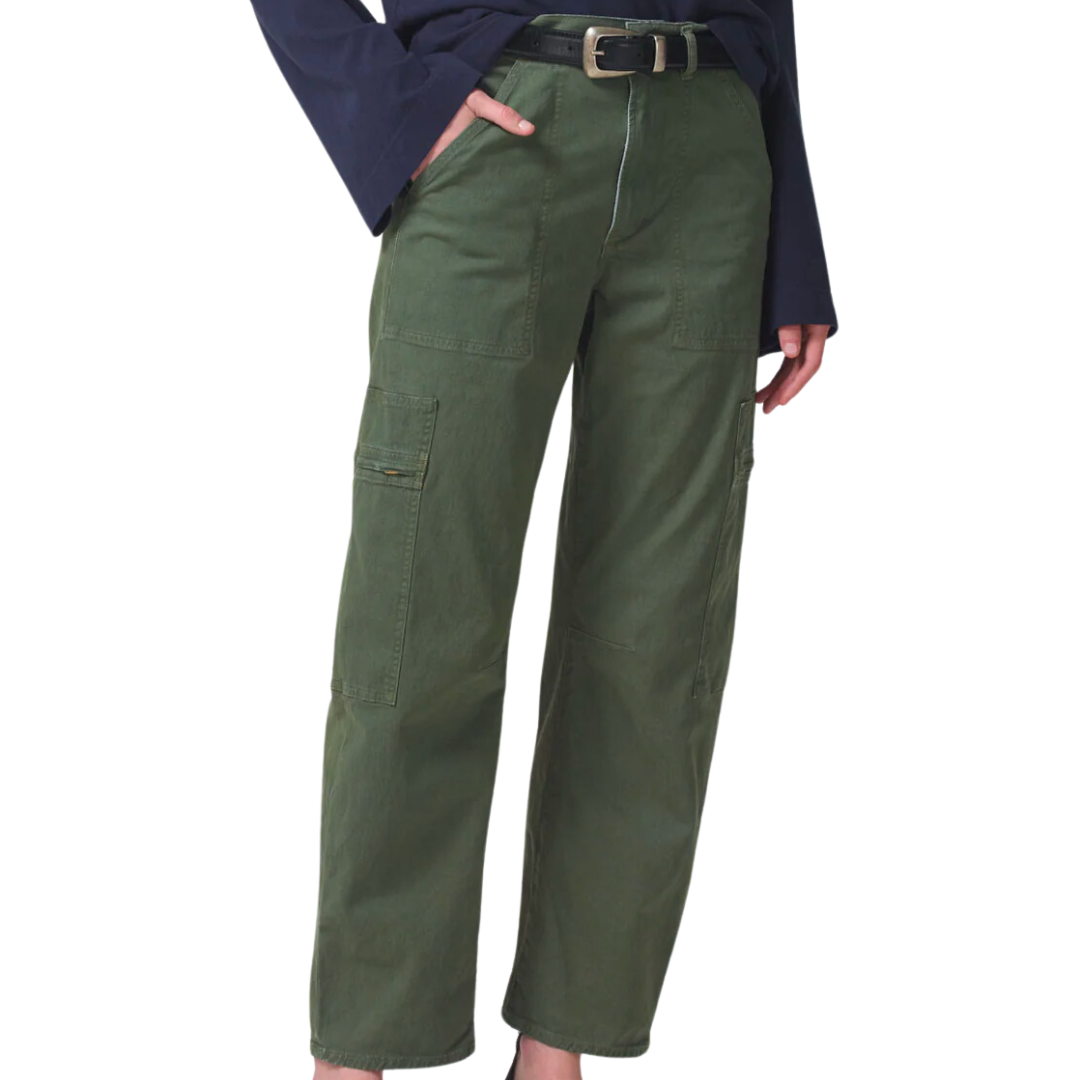 Marcelle Low Slung Easy Cargo in Washed Surplus