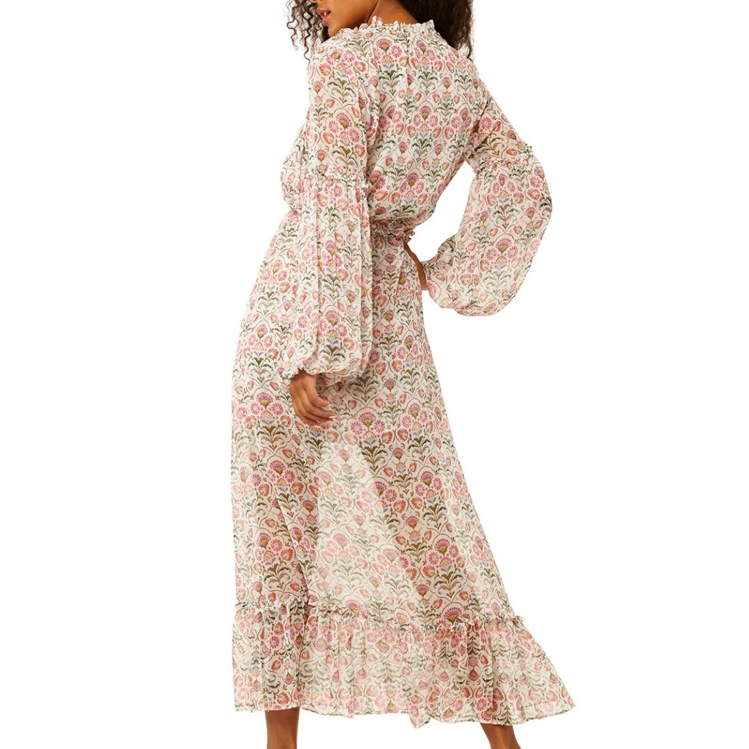 Amata Dress in Somerset Stencil