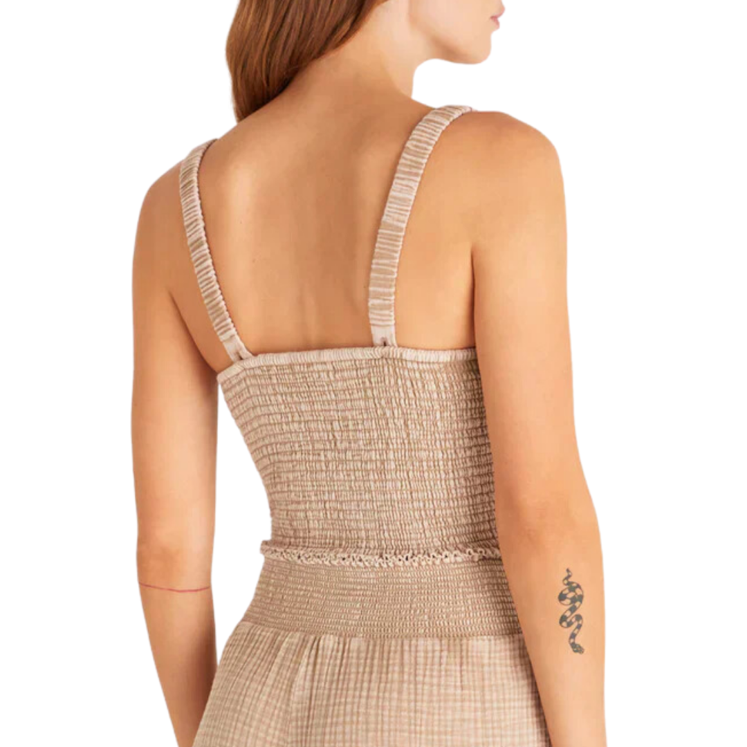 Cambria Gauze Top in Dune