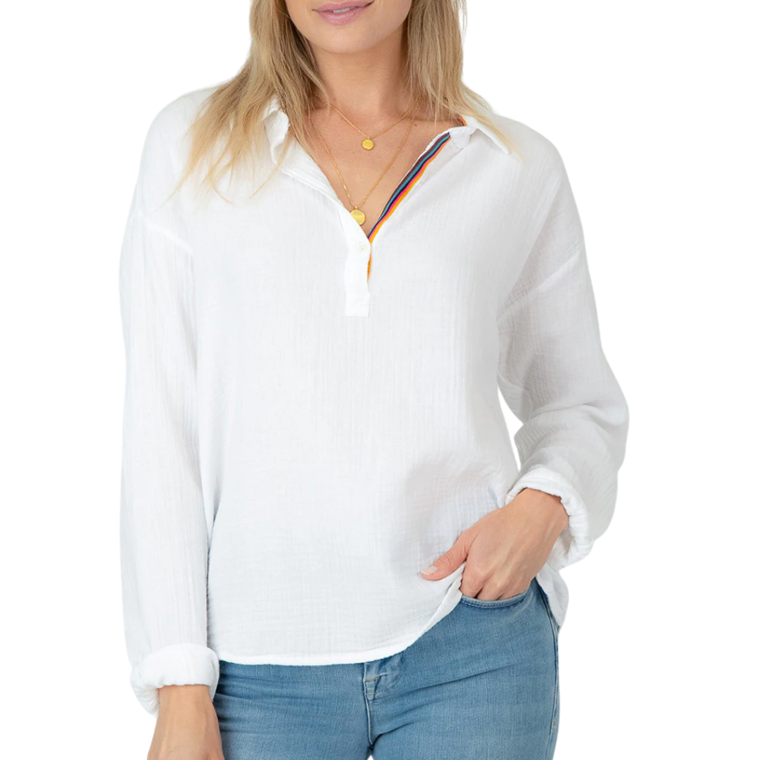 Reese Pullover in White