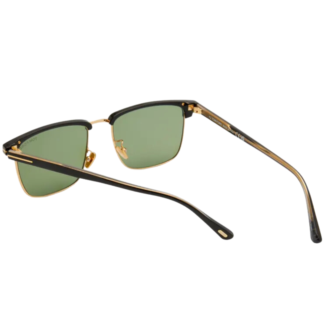 Hudson Sunglasses in Black and Gold