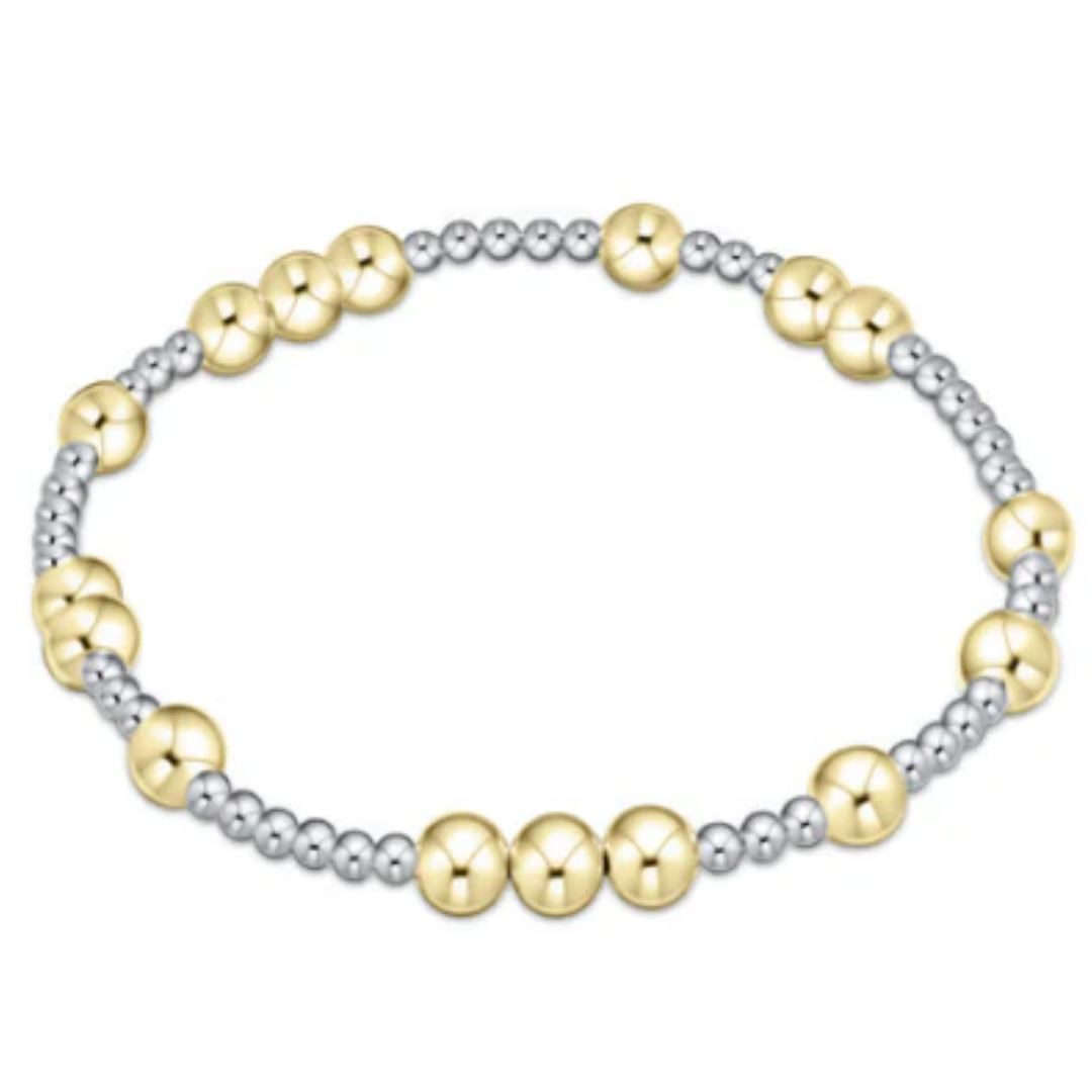 Hope Unwritten 5mm Bead Bracelet in Mixed Metal