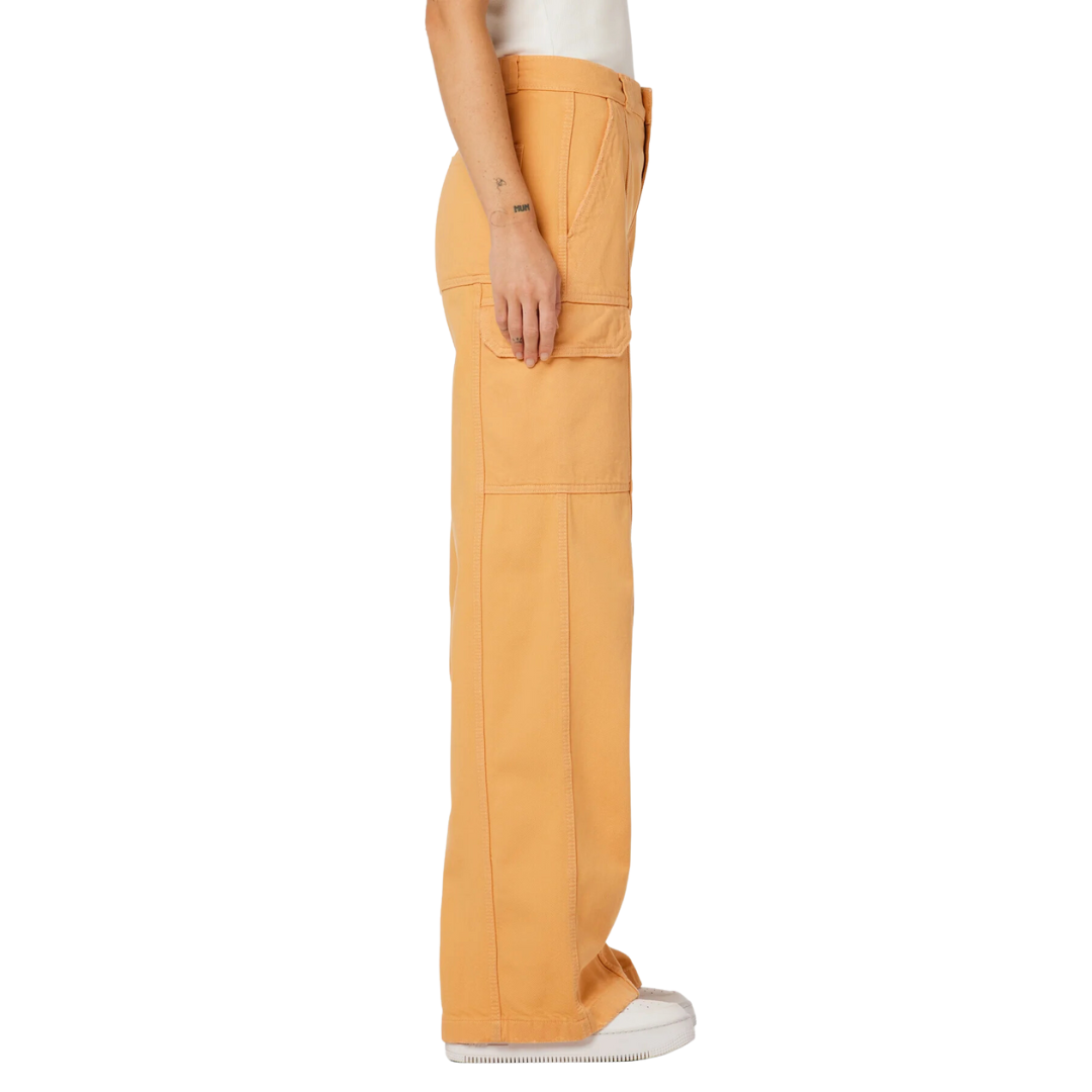 High-Rise Wide Leg Cargo in Clay