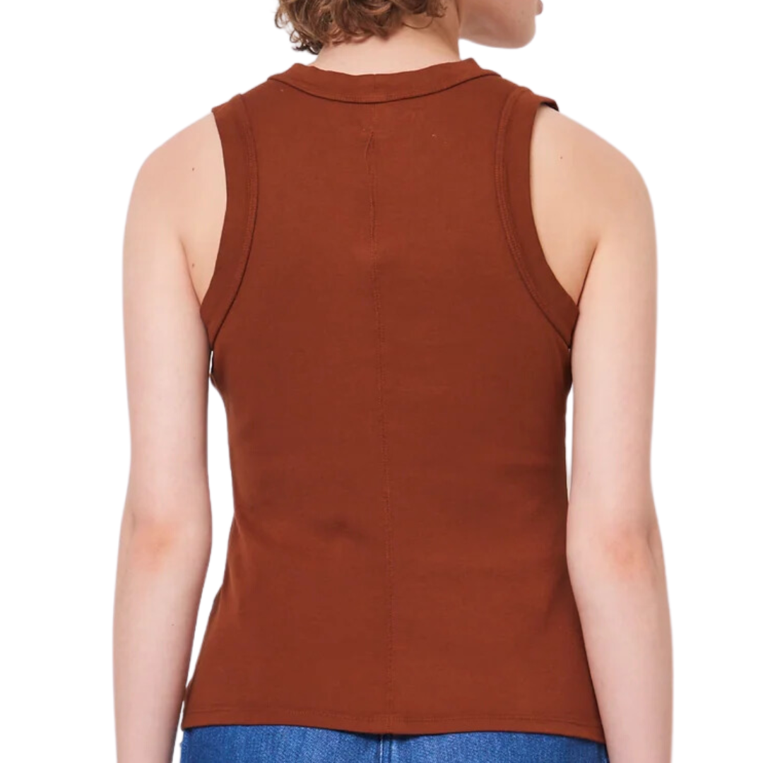 Leigh Tank Top in Cognac