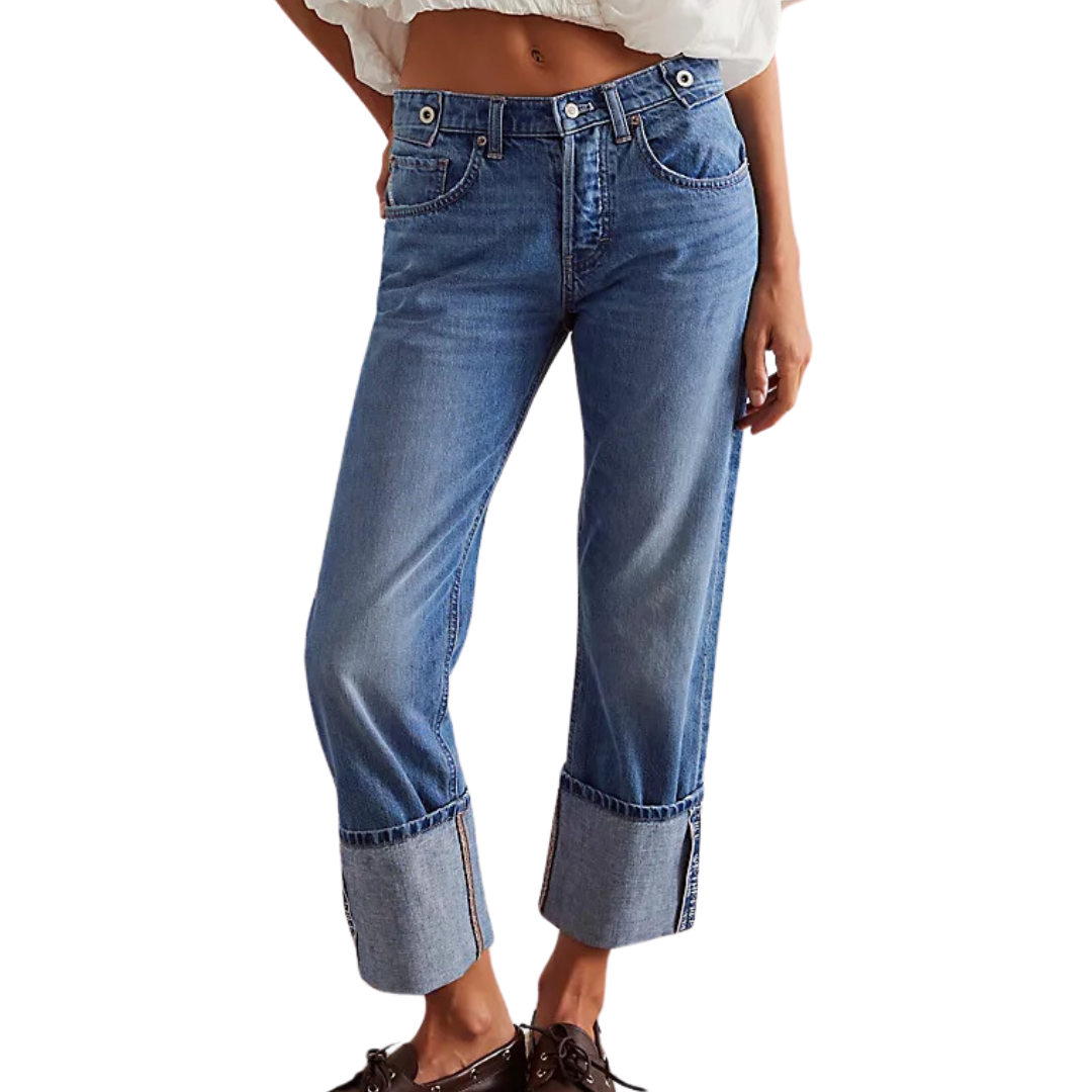 We The Free Slim Shade Selvedge Jeans in True Blue