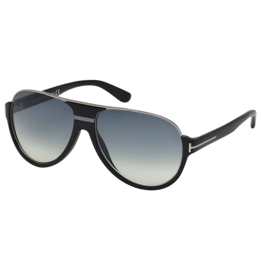 Dimitry Vintage Aviator Sunglasses in Matte Black