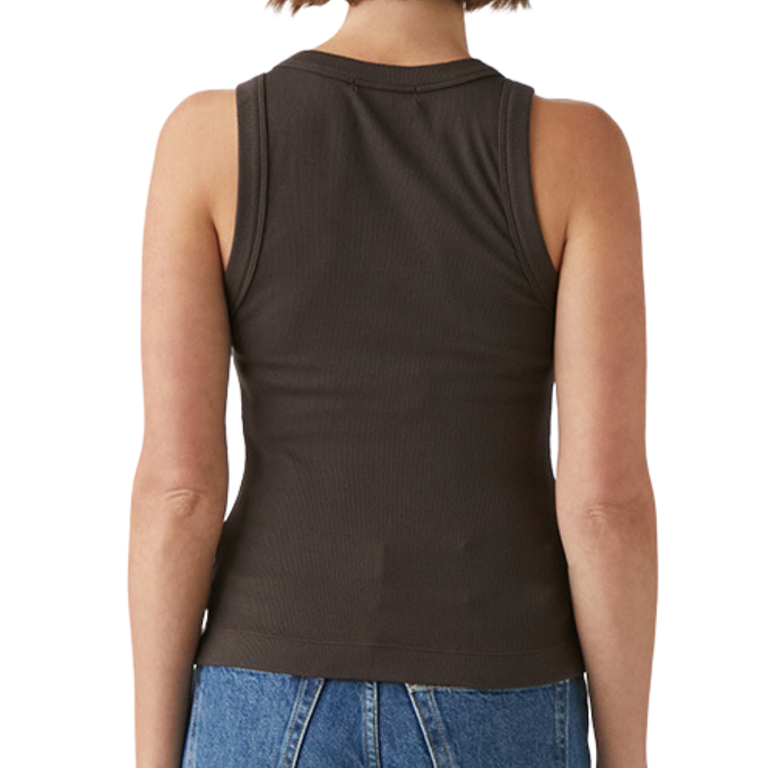 Wide Binding Crop Tank in Java