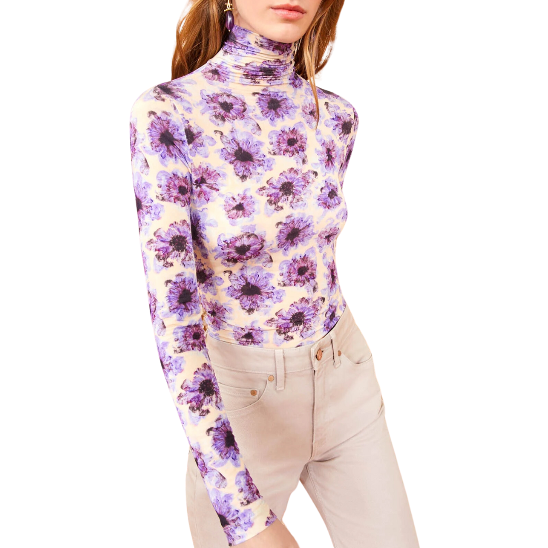 Aurelia Turtleneck in Wisteria