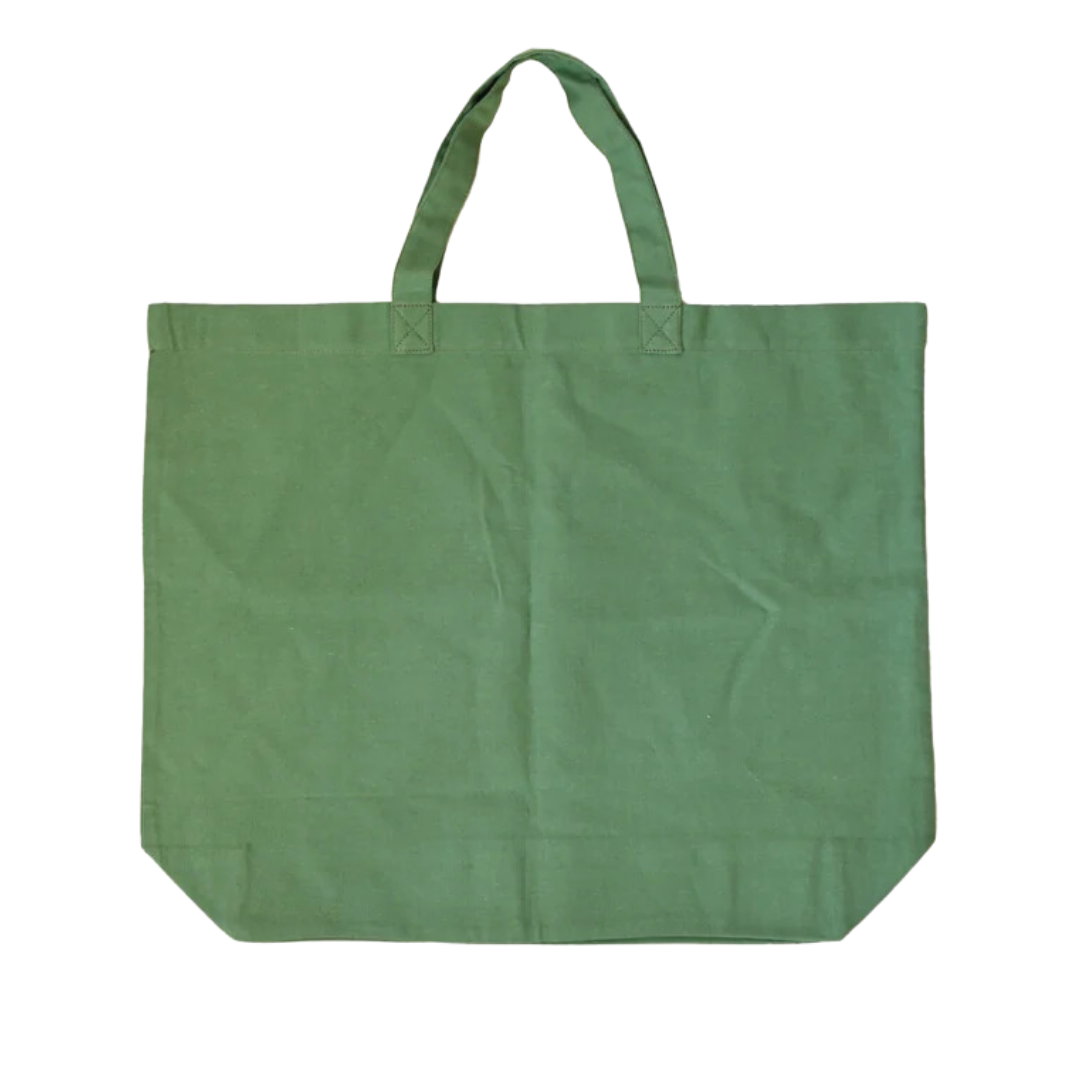 Merci Tote in Hunter Green