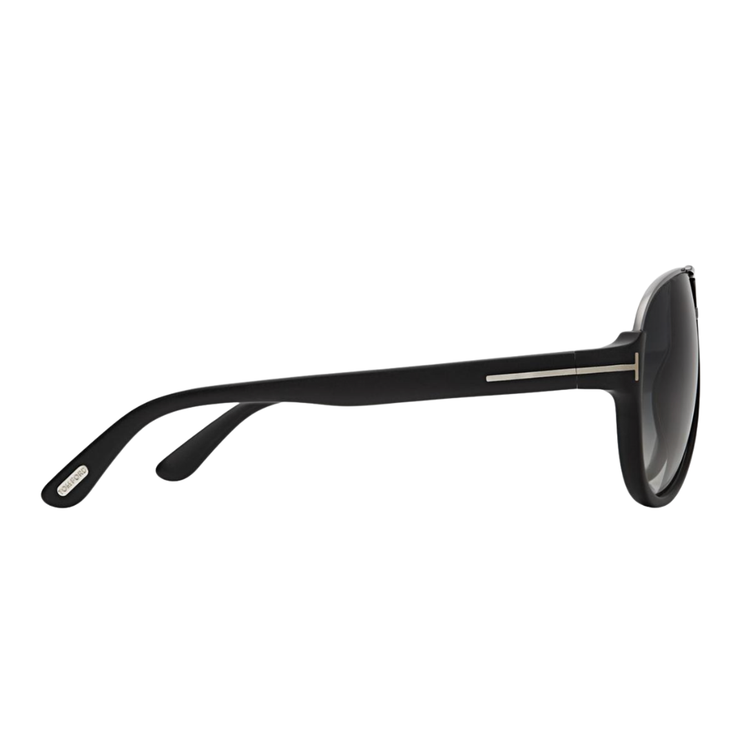 Dimitry Vintage Aviator Sunglasses in Matte Black