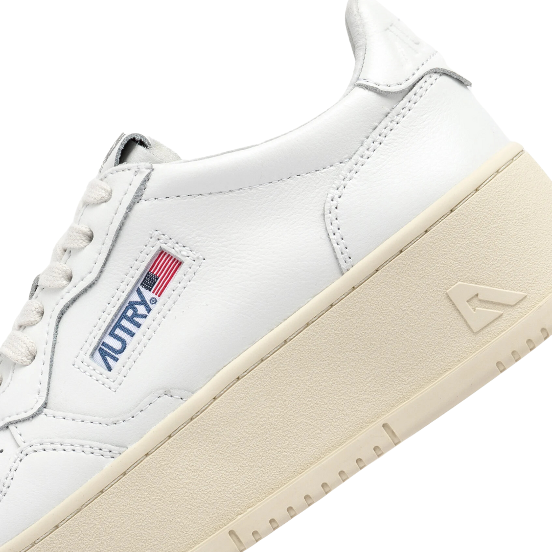 Medalist Platform Sneakers in White