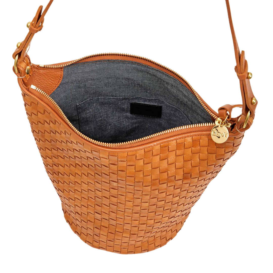 Petite Jeanne in Natural Woven Checker