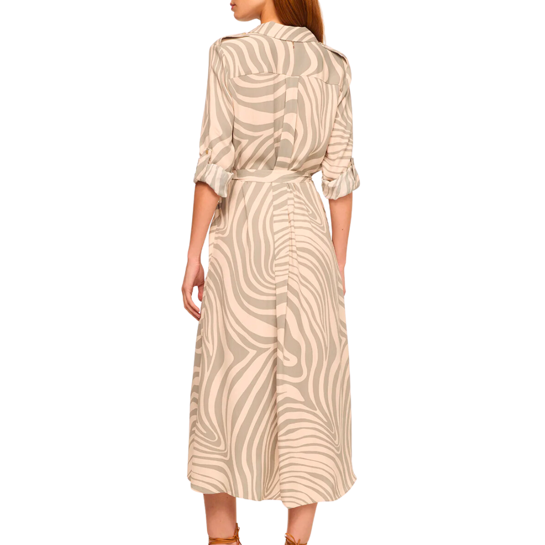 Montana Dress in Abstract Zebra