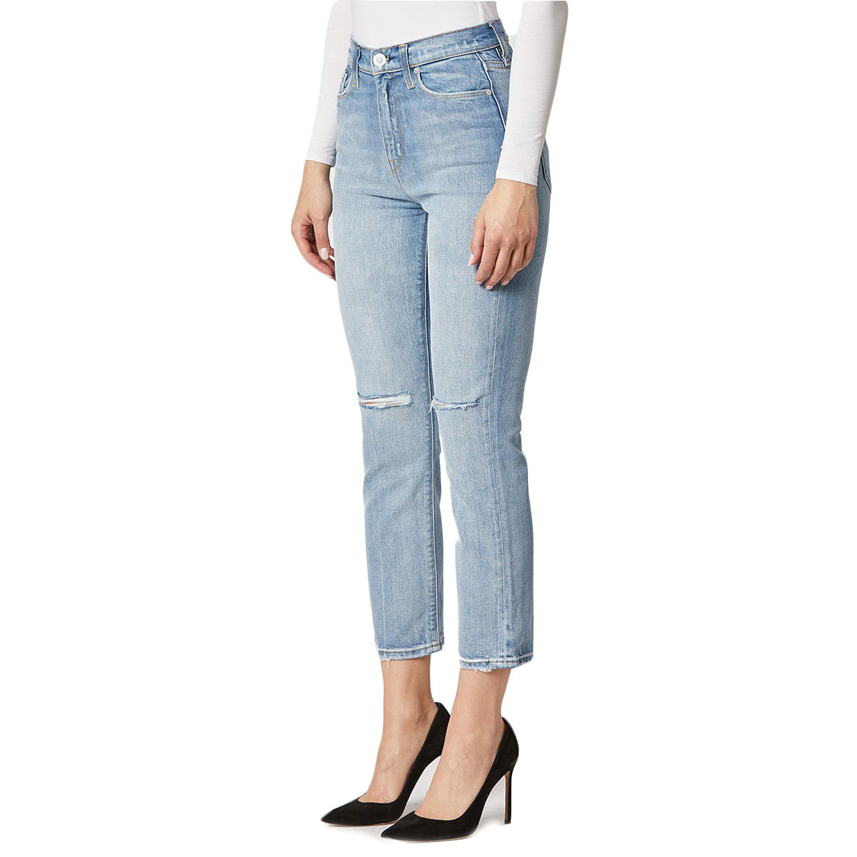 Holly High Rise Straight Jean in Light Wash