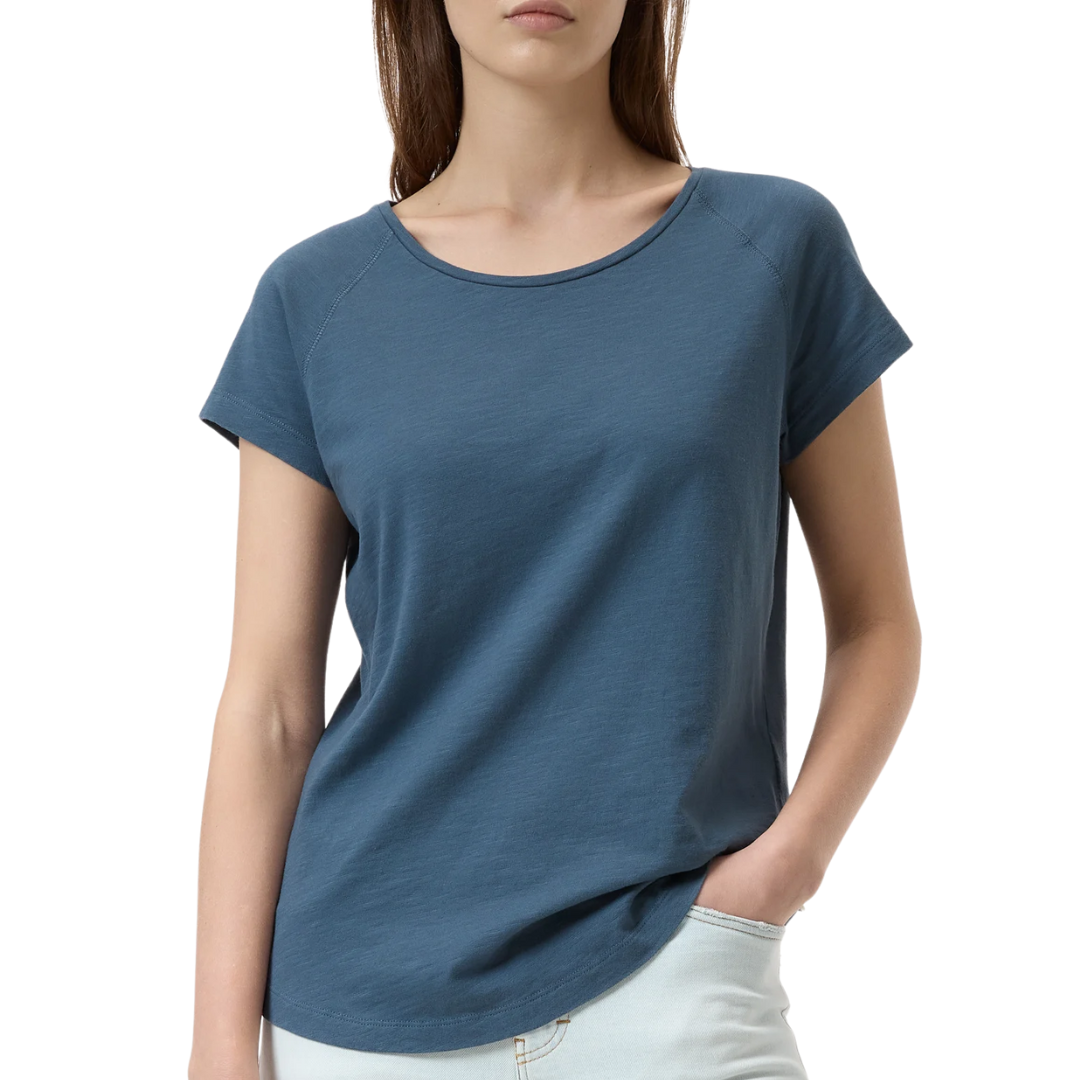 Raglan Shortsleeve Shirt in Graphite Blue