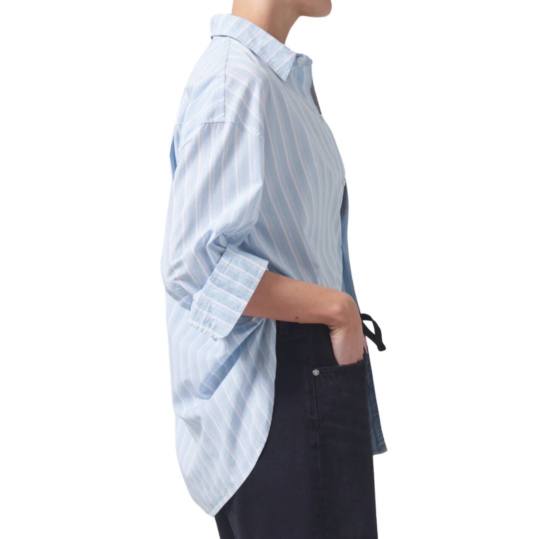 Kayla Shirt in Marino Stripe