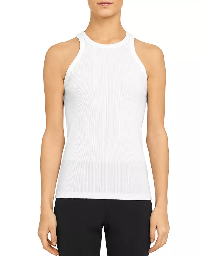 Ribbed Cotton Racerback Tank